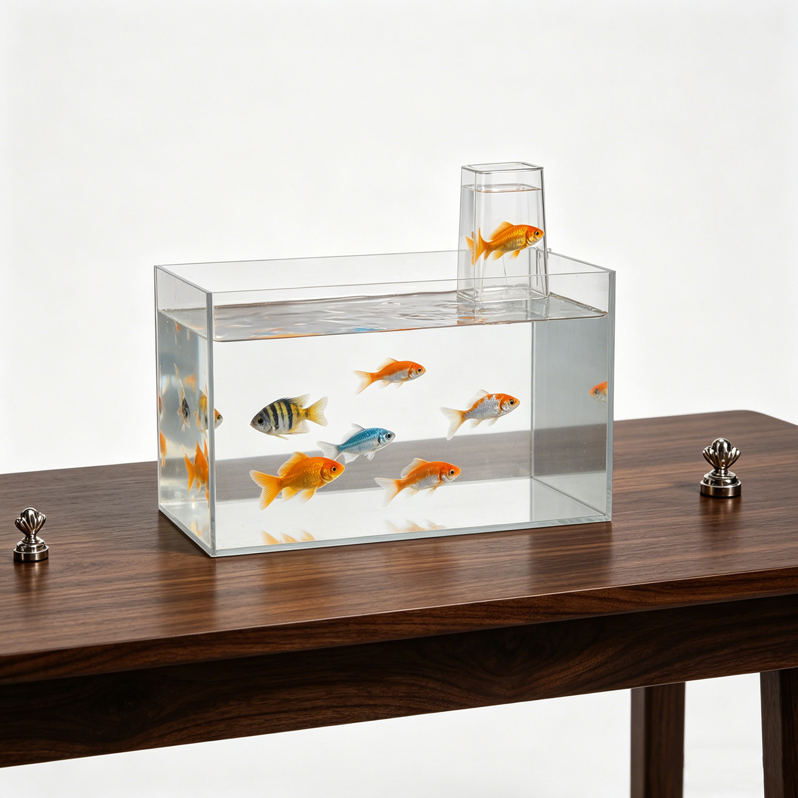 Aquarium Fish Betta - Transparent Plastic Negative Pressure Aquarium Hanging