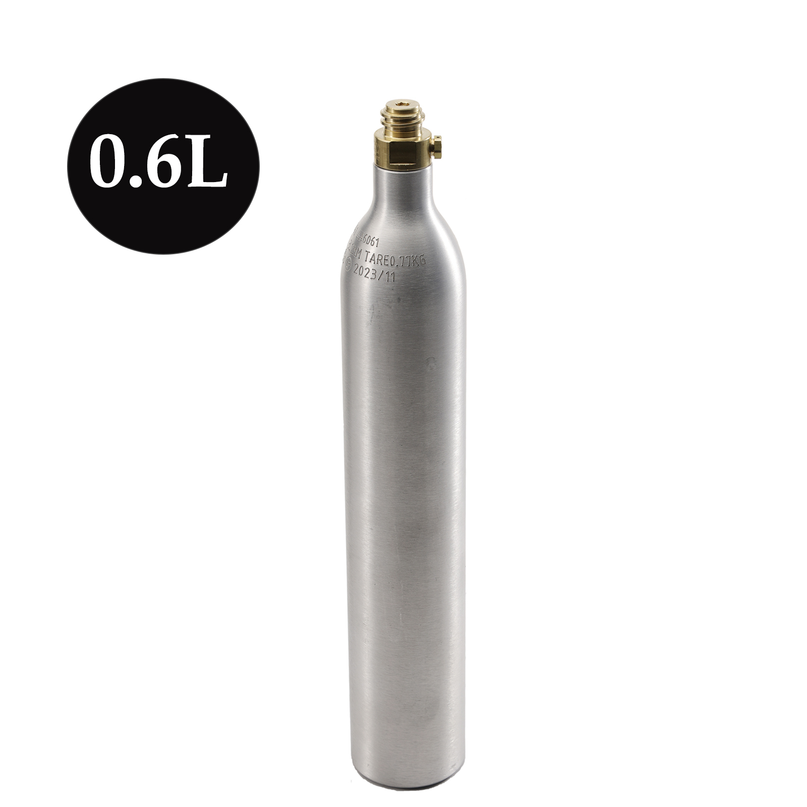 Aquarium Fish Shark - 0.6L 0.64KG Empty Co2 Gas Cylinder
