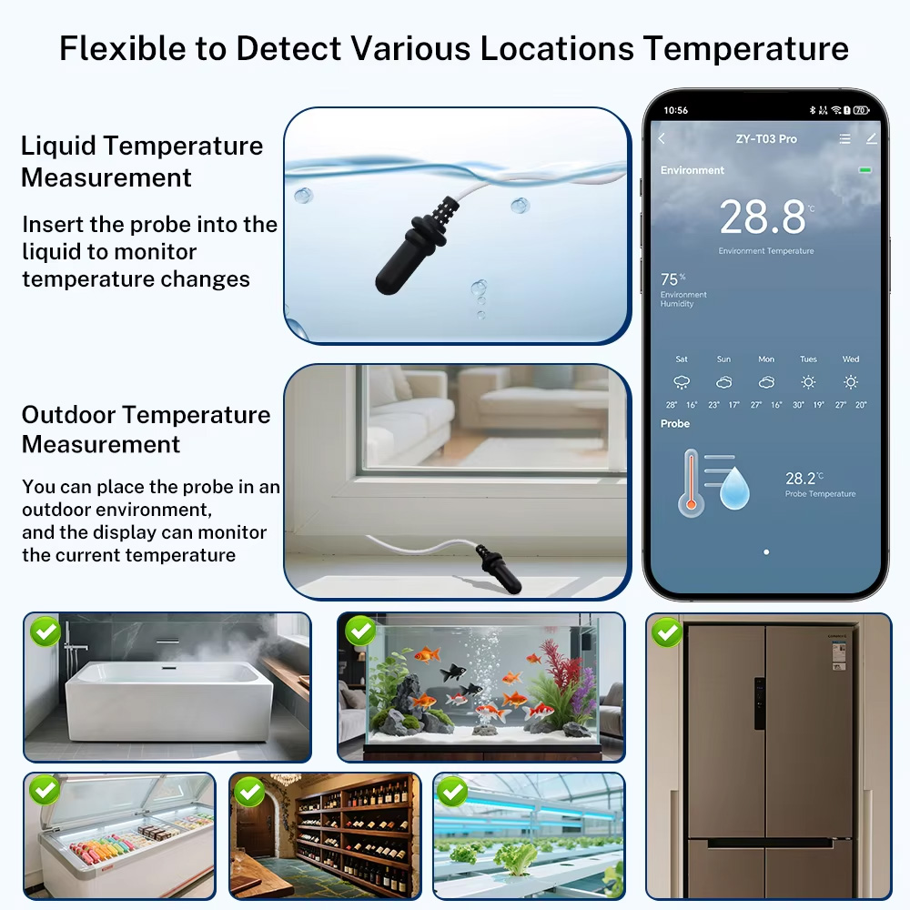 External Waterproof Probe Temp - огляд і ціна Aquarium Thermometer