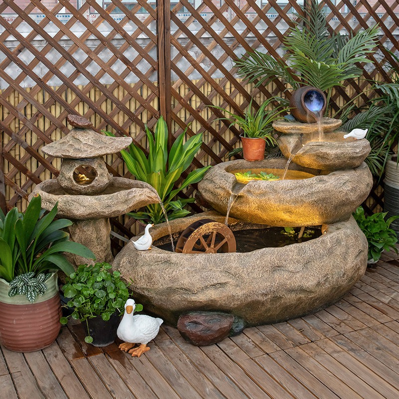 Outdoor Balcony Fish Pond Cour - огляд і ціна Aquarium Fish Pond