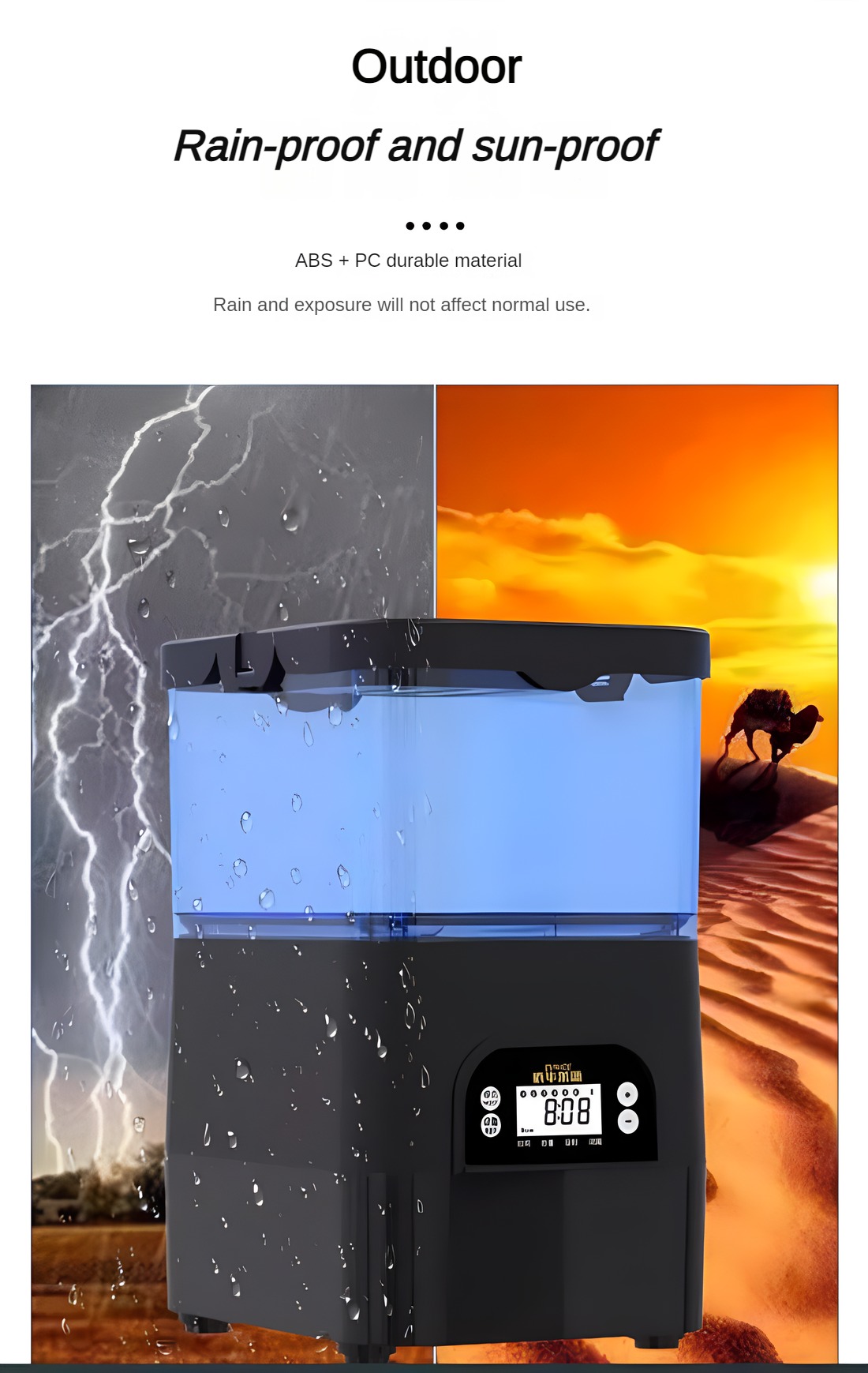 EVNICE Solar Automatic Fish Fe - огляд і ціна Aquarium Fish Feeder