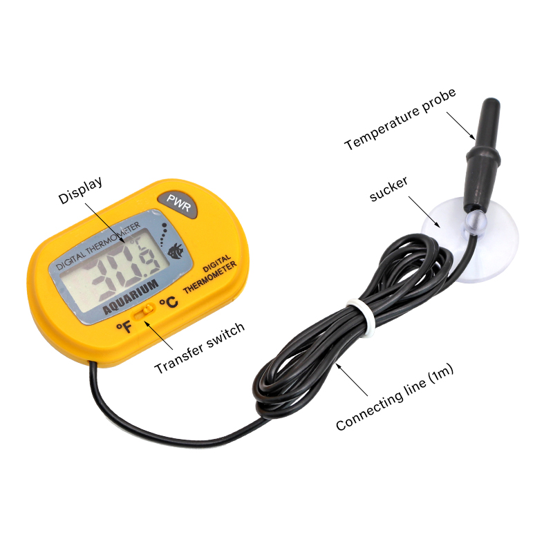 Fish Tank Thermometer LCD Digi - огляд і ціна Aquarium Thermometer