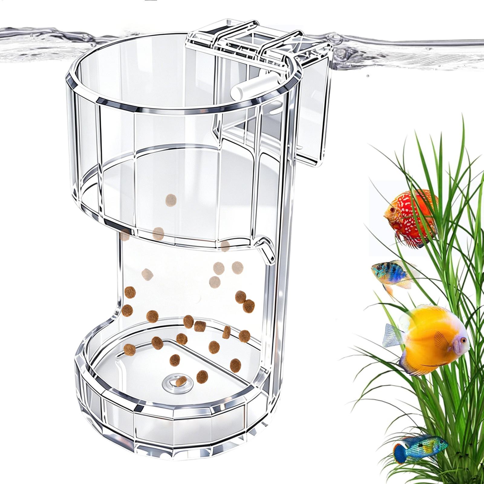 Aquarium Feeding Dish Transpar - огляд і ціна Aquarium Fish Feeder