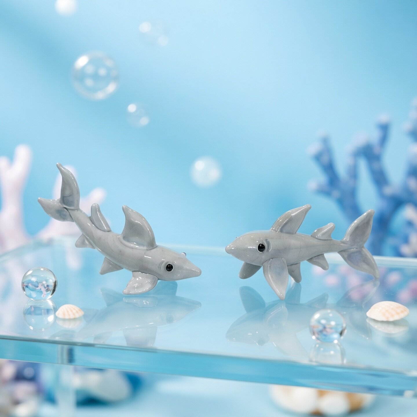 Handmade Mini Glass Shark Figu - огляд і ціна Aquarium Fish Shark
