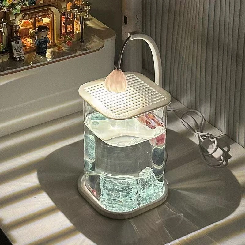 Glass Mini Fish Tank with Ice  - огляд і ціна Aquarium Fish Betta