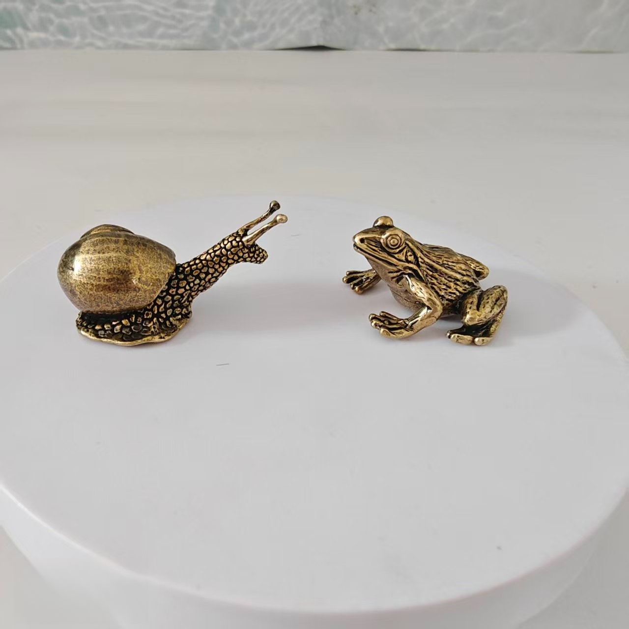 2 pieces of brass frog and sna - огляд і ціна Aquarium Fish Farm