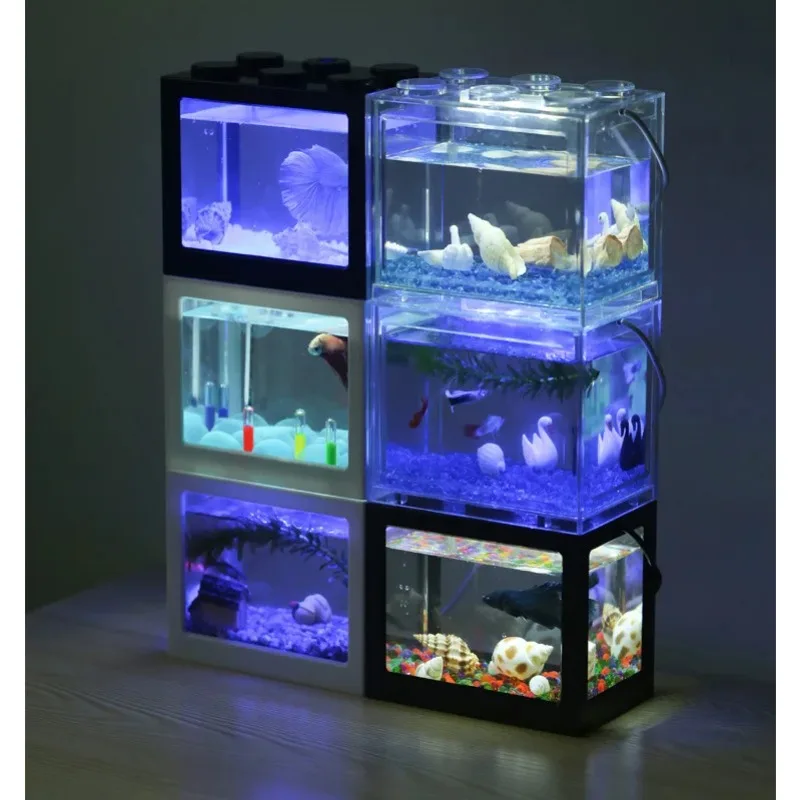 1L USB LED Desktop Mini Aquari - огляд і ціна Aquarium Fish Betta