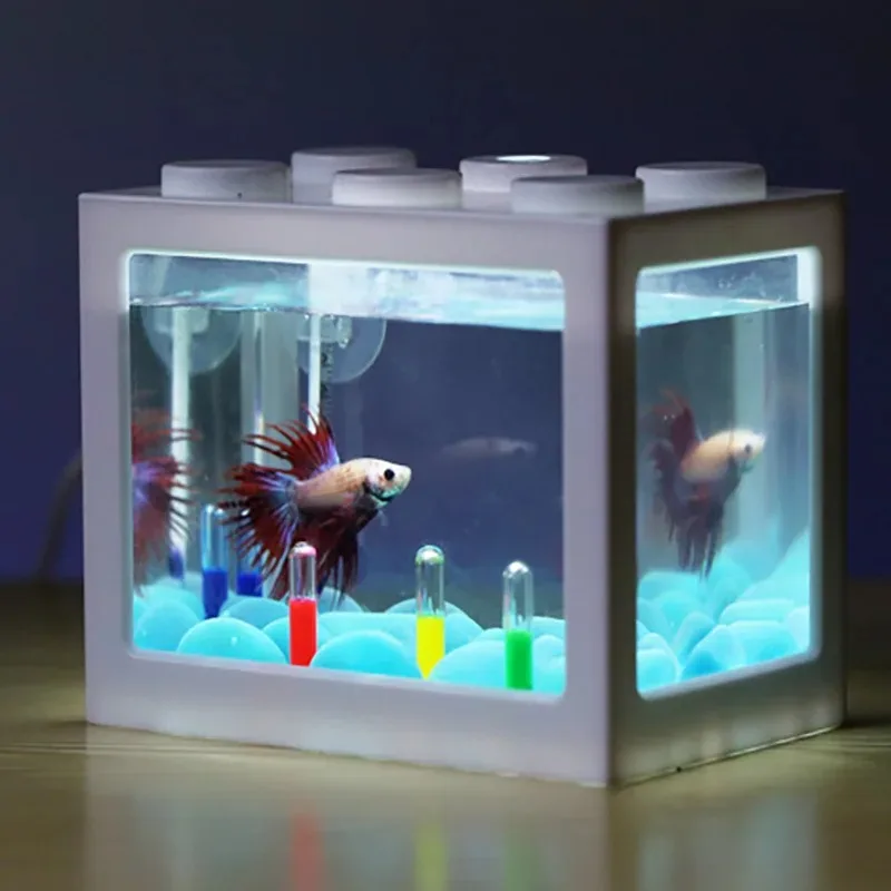 1L USB LED Desktop Mini Aquari - огляд і ціна Aquarium Fish Betta