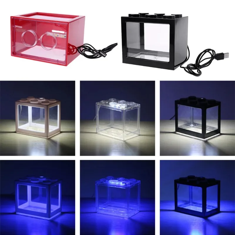 1L USB LED Desktop Mini Aquari - огляд і ціна Aquarium Fish Betta